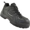 Unisex Safety Trainers, Size 10, Black, Leather Upper, Composite Toe Cap, S3, EN ISO 20345:2011 thumbnail-0