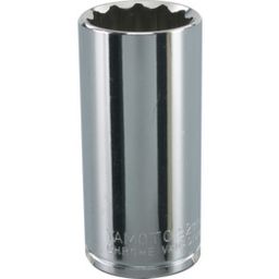 3/8in. Square Drive Bi-Hexagon Deep Sockets, Metric thumbnail-2