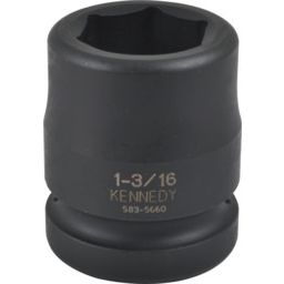 Chrome Molybdenum Impact Sockets: 1" Drive Inch Size, Standard Length, 6-Point thumbnail-2