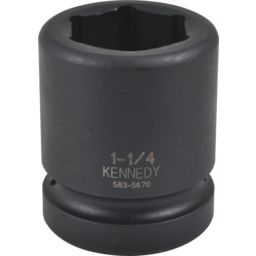 Chrome Molybdenum Impact Sockets: 1" Drive Inch Size, Standard Length, 6-Point thumbnail-3