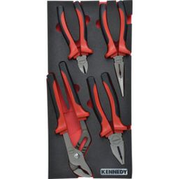 4 Piece Pro-Torq Comfort Grip Pliers Set in Tool Control 1/3 Foam Inlay.
 thumbnail-0