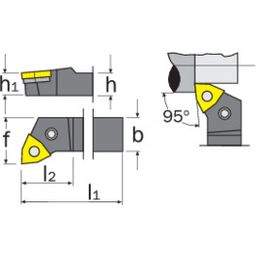 External Toolholders - Lever Lock - PWLN R/L thumbnail-3