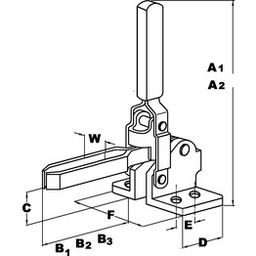 Vertical Industrial Toggle Clamp  thumbnail-1