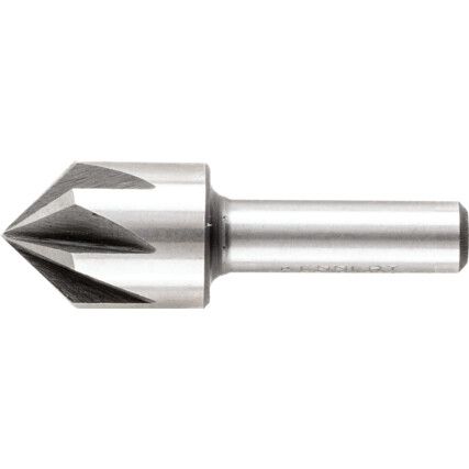 90°, Countersink, 1/2in., Straight Shank, 6 fl, Cobalt High Speed Steel