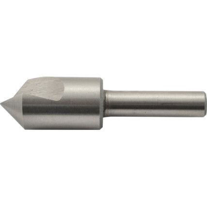 90°, Countersink, 1/2in., Straight Shank, 1 fl, High Speed Steel