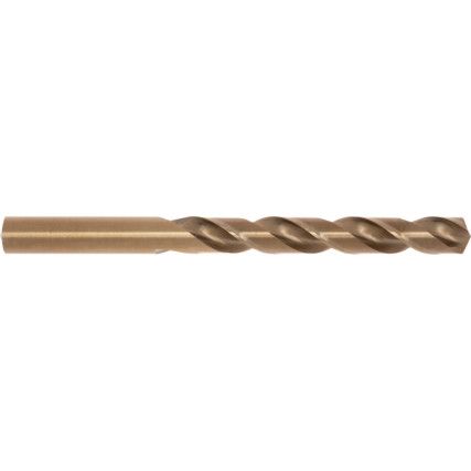 Jobber Drill, 12mm, Normal Helix, Cobalt High Speed Steel, Bronze Oxide