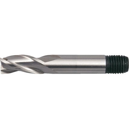 5321T, Regular, Slot Drill, , 3fl, Threaded Shank, Cobalt High Speed Steel, Bright