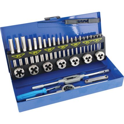 Tap & Die Set, M3 - M12, Metric, Set of 32