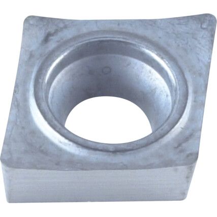 CCGT 060204-AL, Turning Insert, Grade K10, Carbide, 80° Rhombic