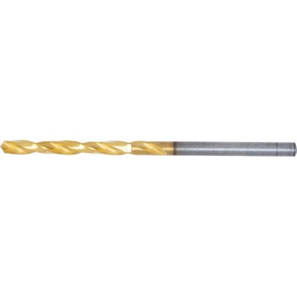 Jobber Drill, 3.5mm, Normal Helix, High Speed Steel, TiN