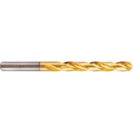 Jobber Drill, 10mm, Normal Helix, High Speed Steel, TiN