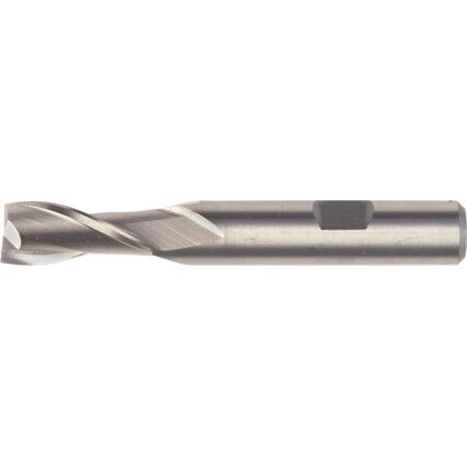 2, Regular, Slot Drill, 3mm, 2fl, Weldon Flat Shank, Cobalt High Speed Steel, Uncoated