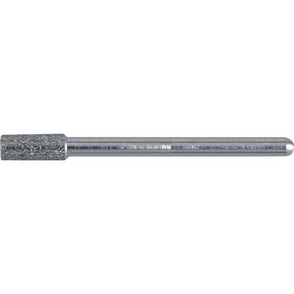 A40, Rotary Burr, Diamond, Single Cut, 4mm, Cylindrical