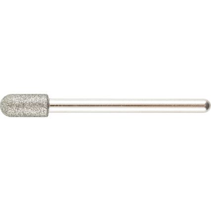 AR50, Rotary Burr, Diamond, Single Cut, 5mm, Cylindrical Ball End