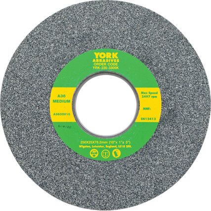 Grinding Wheel, 256 x 25 x 76.2mm, A36, Aluminium Oxide