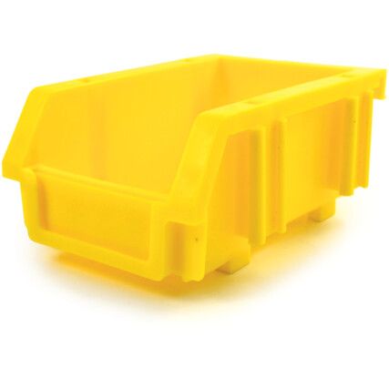 Storage Bins, Plastic, Yellow, 85x130x53mm