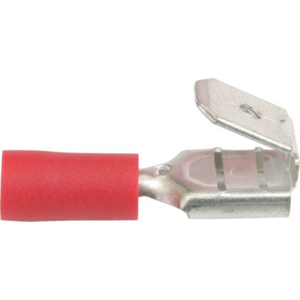 6.3mm RED PIGGY BACK PUSH ON (PK-100)