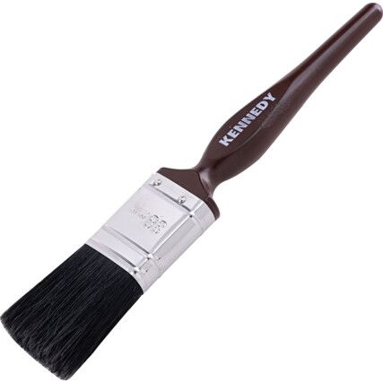 1.5in., Flat, Natural Bristle, Paint Brush, Handle Plastic