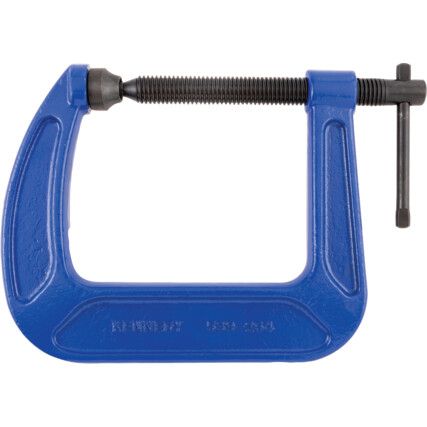 4in./100mm Heavy Duty G-Clamp, Steel Jaw, T-Bar Handle