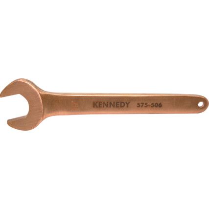 Single End, Non-Sparking Open Ended Spanner, 19mm, Metric