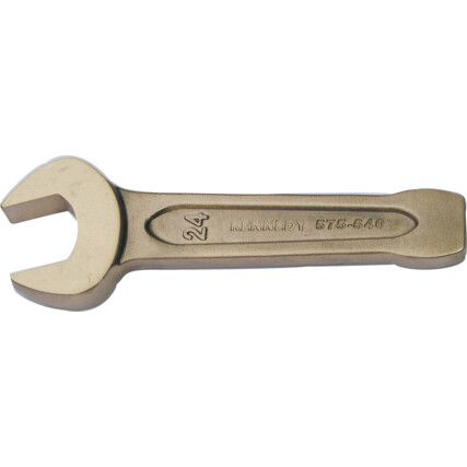 Single End, Non-Sparking Open End Slogging Spanner, 60mm, Metric