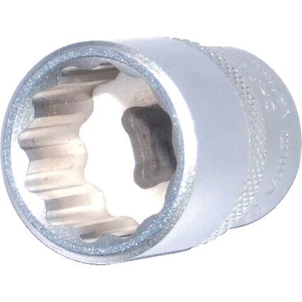 1/4in. Drive,  Bi-Hexagon Socket, 14mm,  Metric,  12 Point