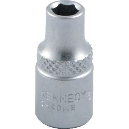 1/4in. Drive,  Hexagon Socket, 9/16in. A/F,  Imperial,  6 Point