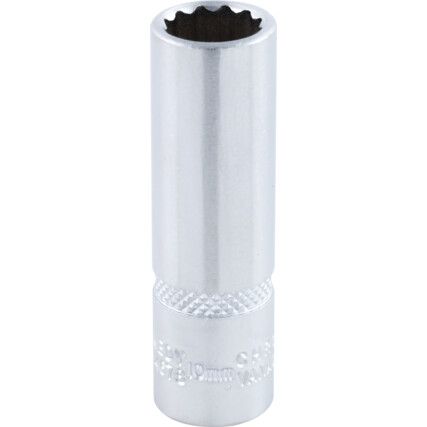 1/4in. Drive,  Bi-Hexagon Socket, 10mm,  Metric,  12 Point