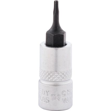 1/4in. Drive,  Torx Socket, T6mm,  Torx,  6 Point