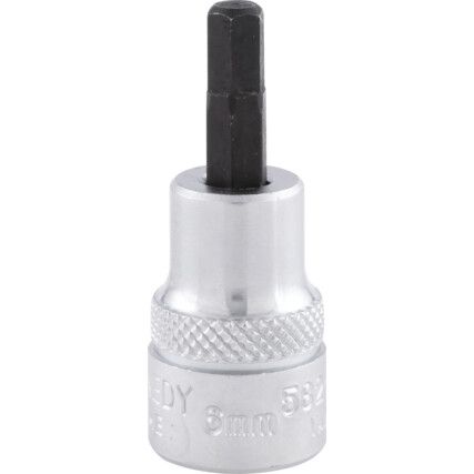 3/8in. Drive,  Hexagon Bit Socket, 3/8in. A/F,  Imperial