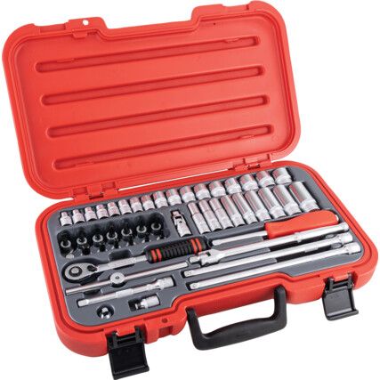 3/8in. Socket Set, Metric, Set of 50