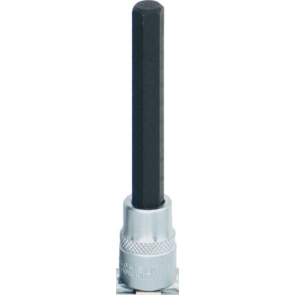 3/8in. Drive,  Hexagon Bit Socket, 10mm,  Metric,  6 Point