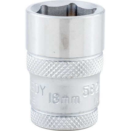 1/4in. Drive,  Hexagon Socket, 8mm,  Metric,  6 Point