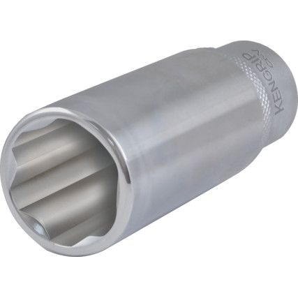 3/8in. Drive,  KenGrip Socket, 18mm,  Metric,  6 Point