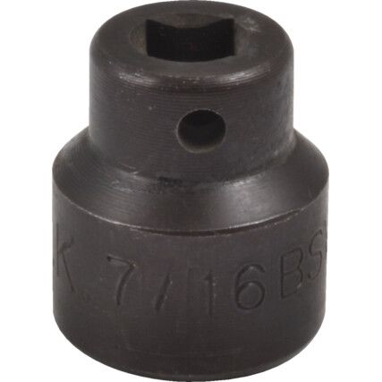 7/16" Whitworth Impact Socket 3/8" Square Drive