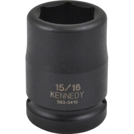 7/8" A/F Impact Socket 3/4" Square Drive