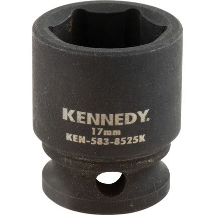 17mm Impact Socket 3/8" Square Drive