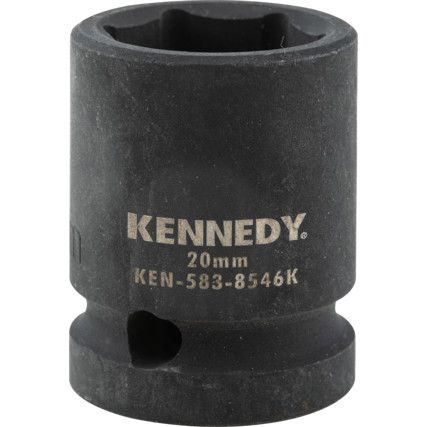 20mm Socket Size Impact Socket 1/2" Square Drive