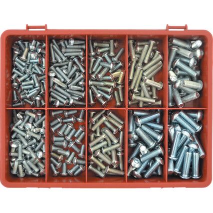 SOCKET BUTTON HEAD SCREWS METRIC KIT BZP