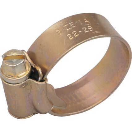 6X ZINC PLATED HOSE CLIPS