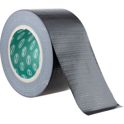 Duct Tape, Polyethylene Coated Cloth, Black, 75mm x 50m