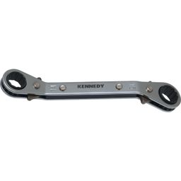 Metric Double End Ring Ratchet Spanners, Chrome Vanadium Steel, Reversible thumbnail-0