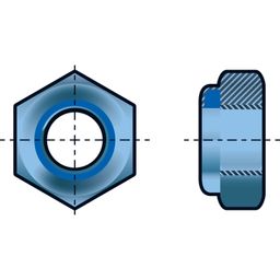 Nylon Insert Nut, Metric, Type 'T' thumbnail-0