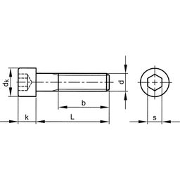 Socket Head Cap Screw, Metric, M10 thumbnail-2