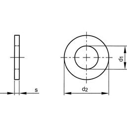 Flat Washers, Metric - Steel Form A - Galvanised - DIN 125-1A thumbnail-1