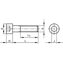 Hexagon Socket Head Cap Screws - Inch - UNC - A2 Stainless Steel - DIN 912 thumbnail-1