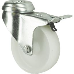 Light Duty Pressed Steel Castors, Polypropylene Wheels, Plain Bearing thumbnail-0