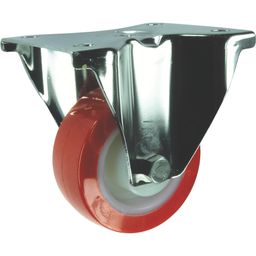 Stainless Steel Castors - Polyurethane Tyred Wheel with Nylon Centre - Plain Bore - Roller Bearing thumbnail-4