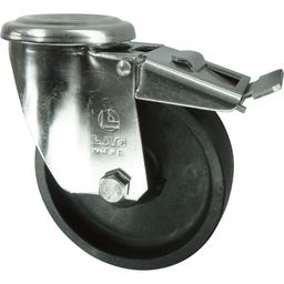 Stainless Steel High Temperature Castors - Thermoplastic Wheel - Plain Bore thumbnail-1