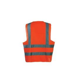 2 Band & Brace Hi-Vis Waistcoats, Yellow & Orange thumbnail-1